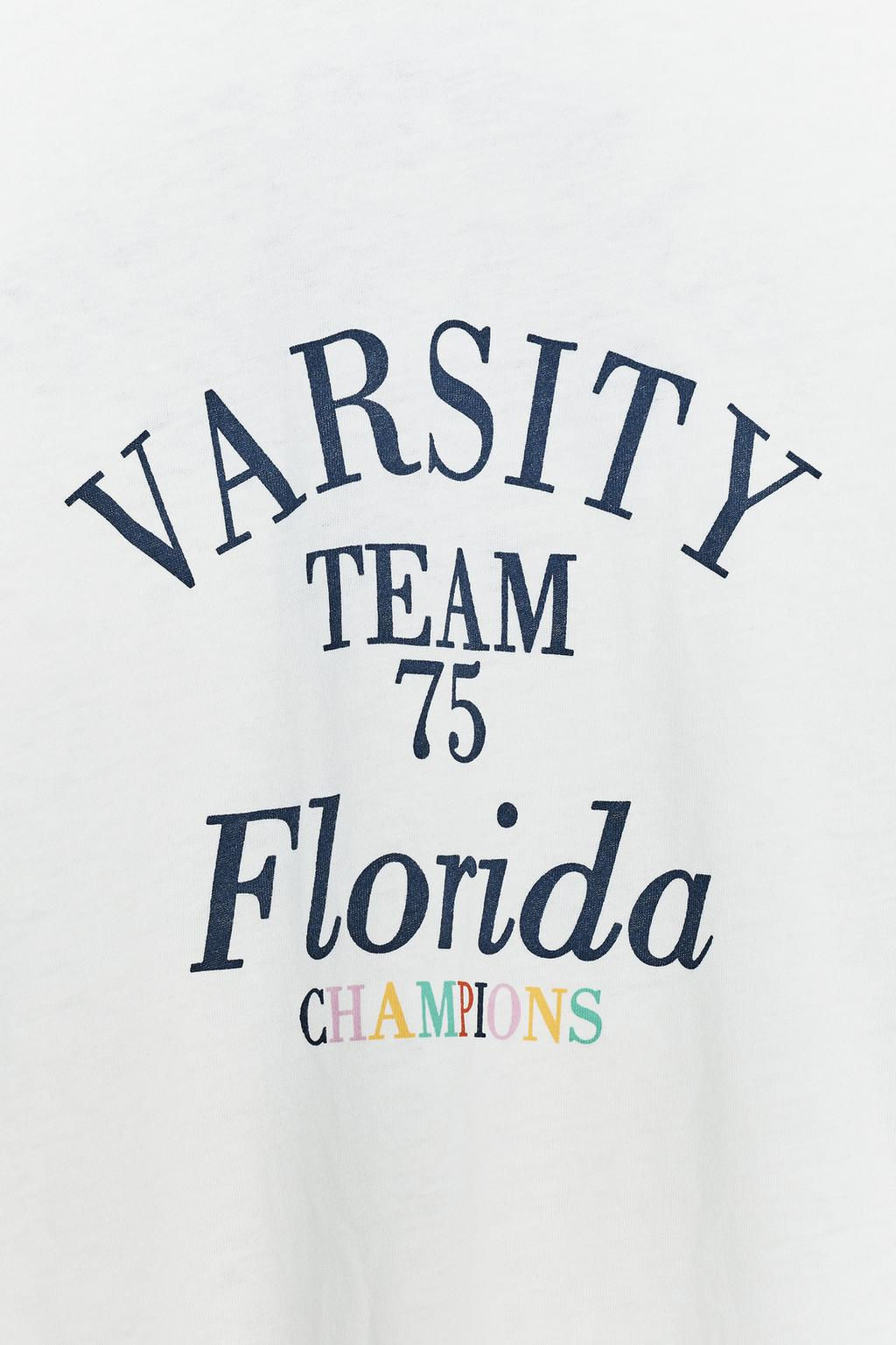 SLOGAN SLUB T-SHIRT - Zara фото 15