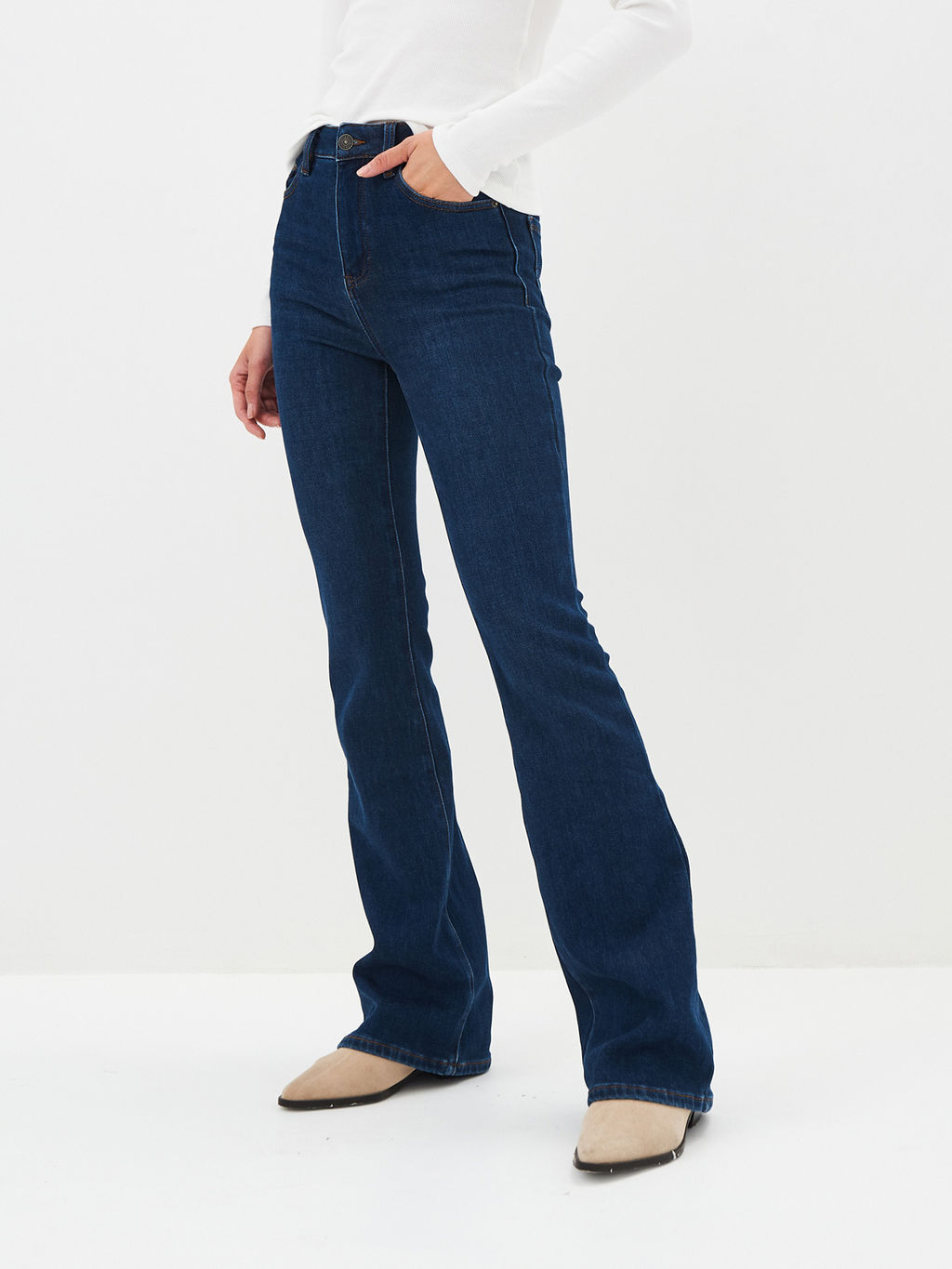 Утепленные Женские Джинсы Клеш Ут. Начёс - Mossmore фото 19