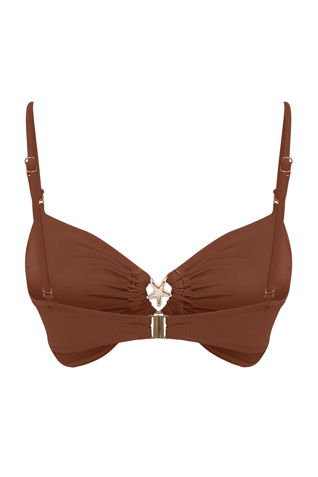 Kahverengi Straplez Premium Aksesuarl? Mix&Match Bikini Ustu TBESS24BU00150