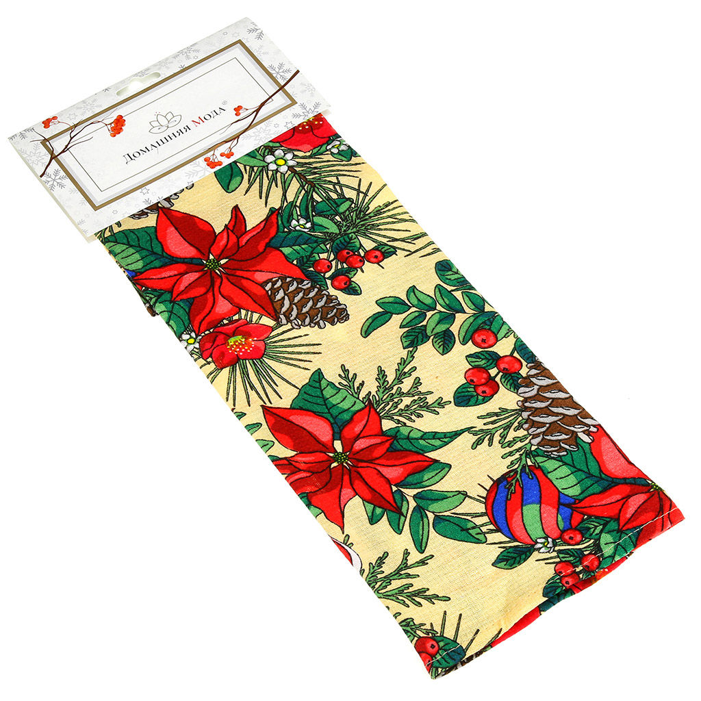 Фрегренс, бежевый Полотенце вафельное 50х60см, плотность 165г/м2, хлопок 100%, Домашняя мода (Россия)  фото 6