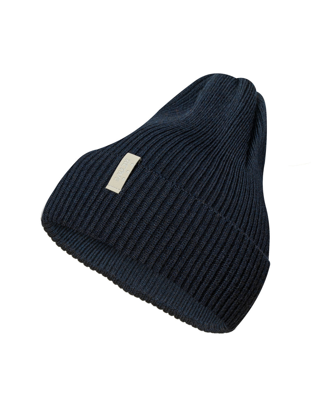 Шапка вязаная темно-синяя Ш-102/1 (58)