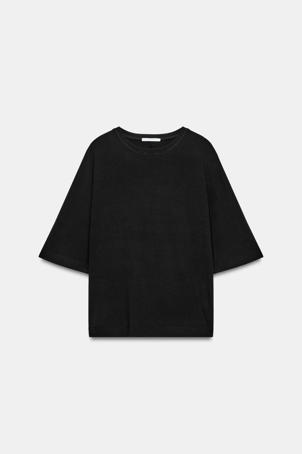 OVERSIZE FLOWING T-SHIRT - Zara фото 5