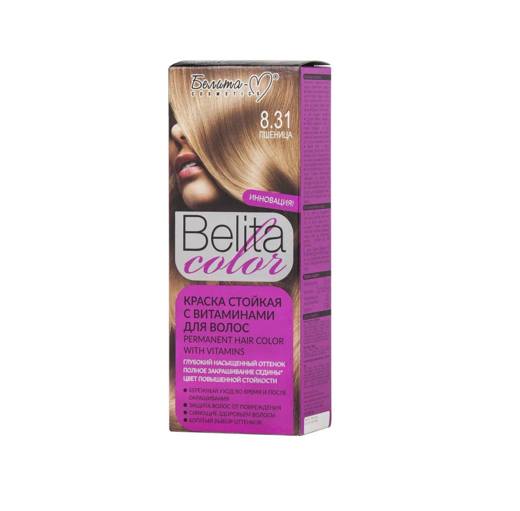 Белита-М COLOR NEW Краска для волос тон №08.31 Пшеница (с витаминами)