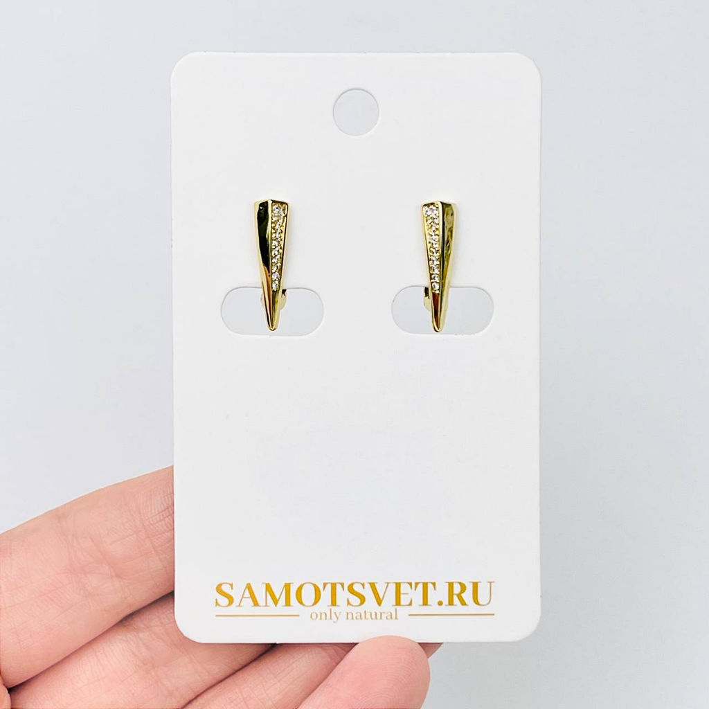 Швензы для сережек с Фианитами - Радуга самоцветов фото 2