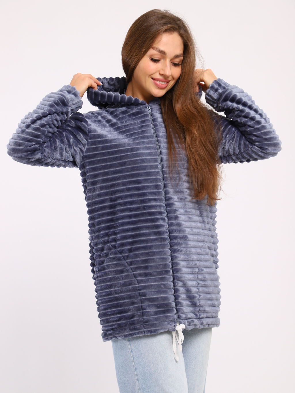 Толстовка женская 6-204 из велсофта - Новое кимоно фото 20