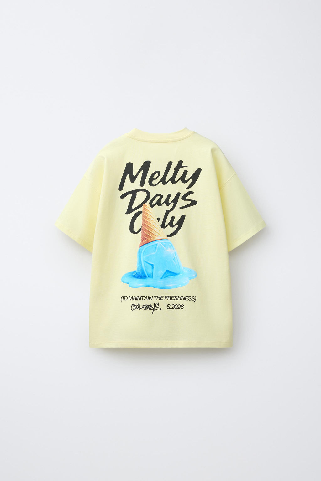 CAMISETA ESTAMPADO HELADO / Amarillo