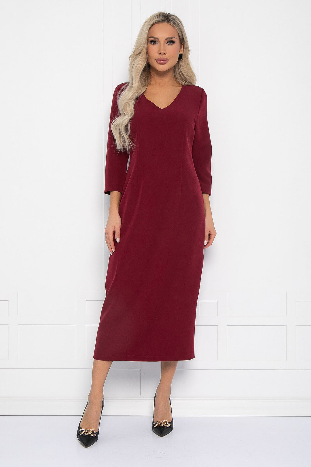 Платье Фабела (бордовое) П11652 - Lt collection фото 10