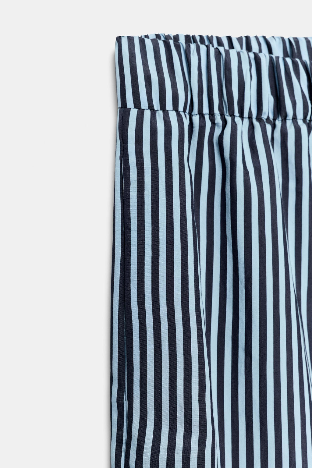 PANTAL?N WIDE LEG RAYAS ZW COLLECTION / Azul - Zara фото 7