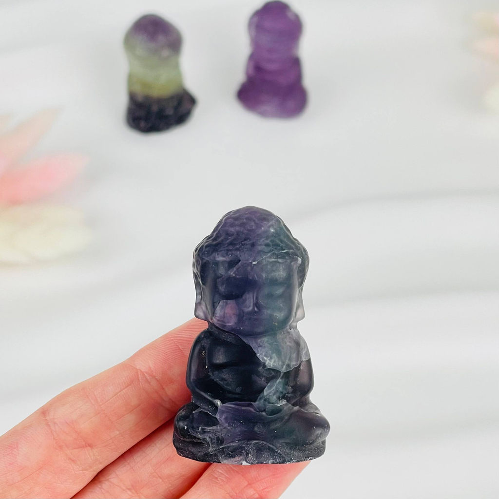 Фигурка Будда из Флюорита - Радуга самоцветов фото 3