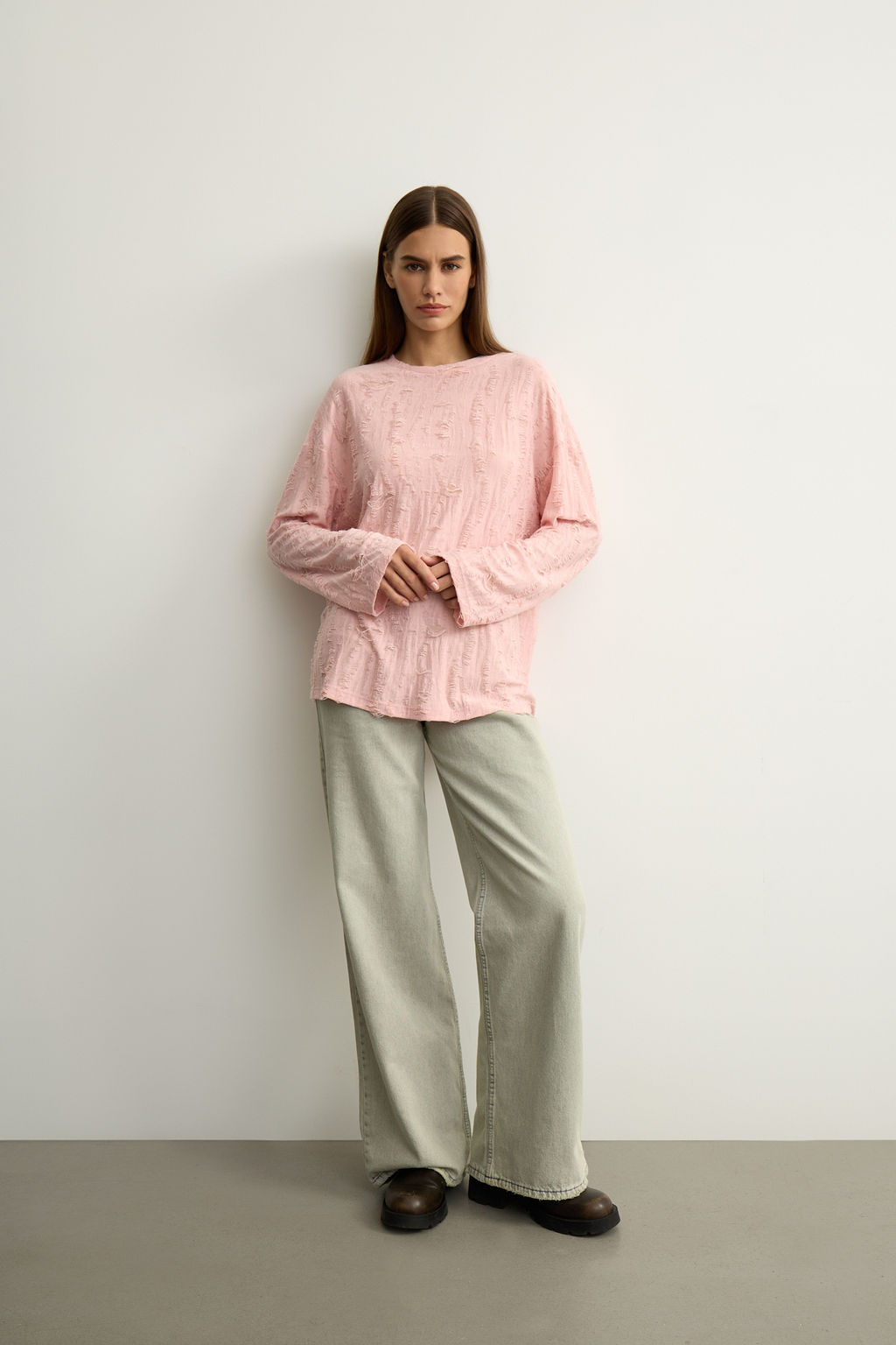 Лонгслив оверсайз в стиле гранж - Mollis фото 2