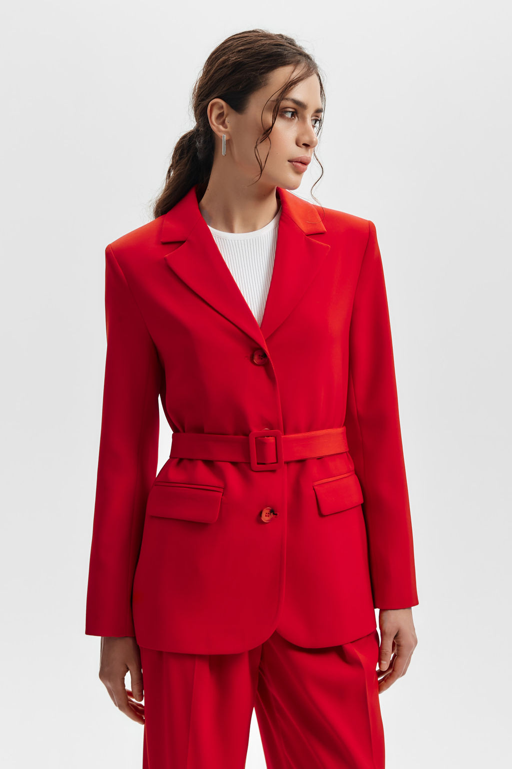 Жакет прямого кроя со съемным поясом - Mollis фото 2