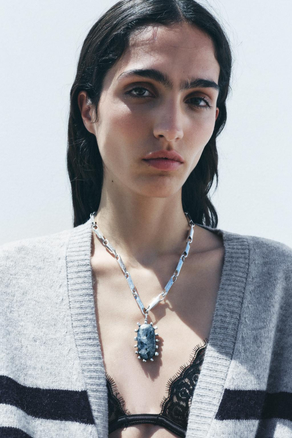 STRIPED KNIT CARDIGAN 100% WOOL - Zara фото 7