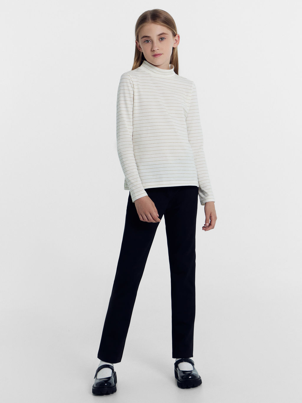 Классические брюки для девочек в черном цвете - Mark formelle фото 3