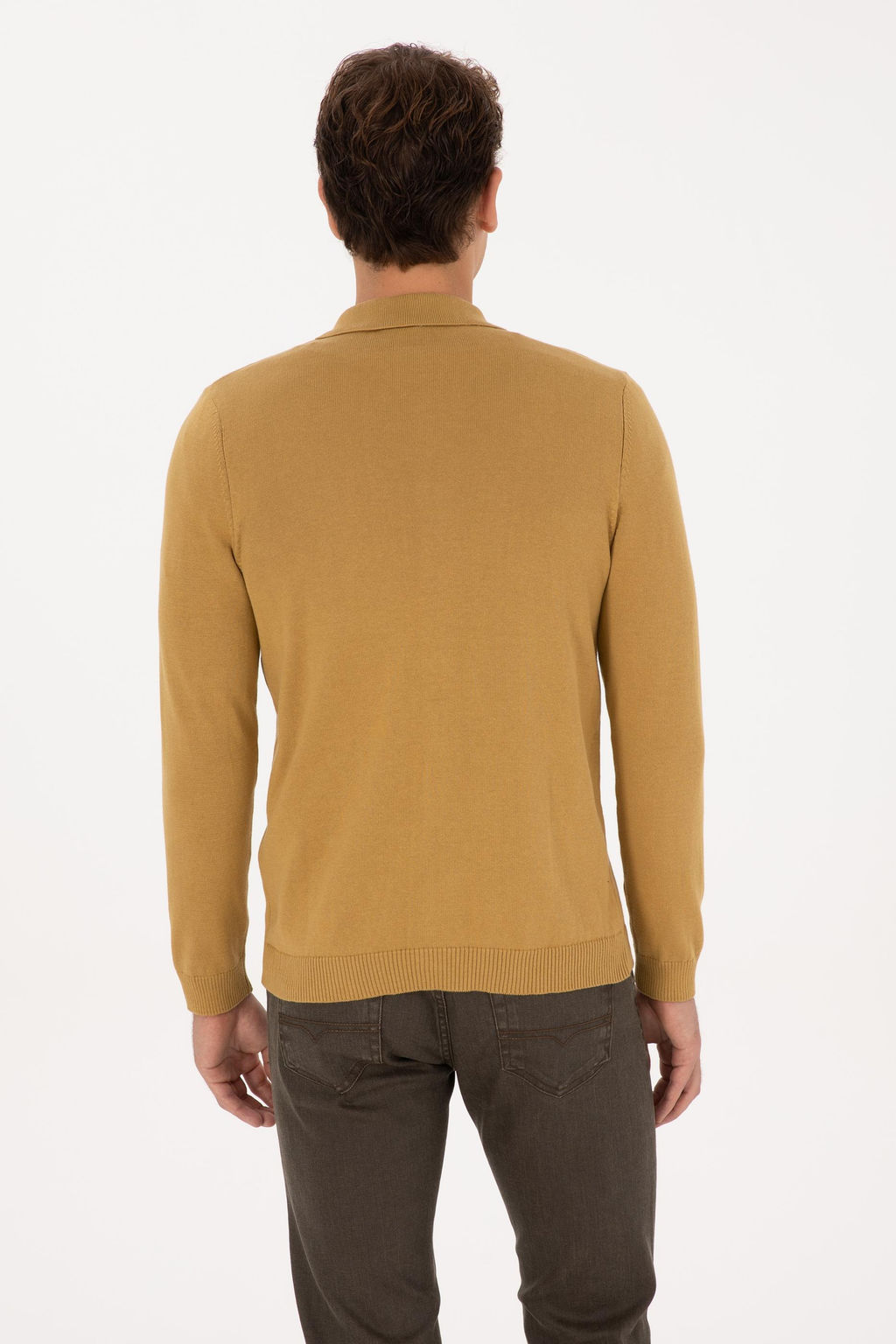 Erkek Hardal Basic Triko H_rka - U.s. polo assn фото 5