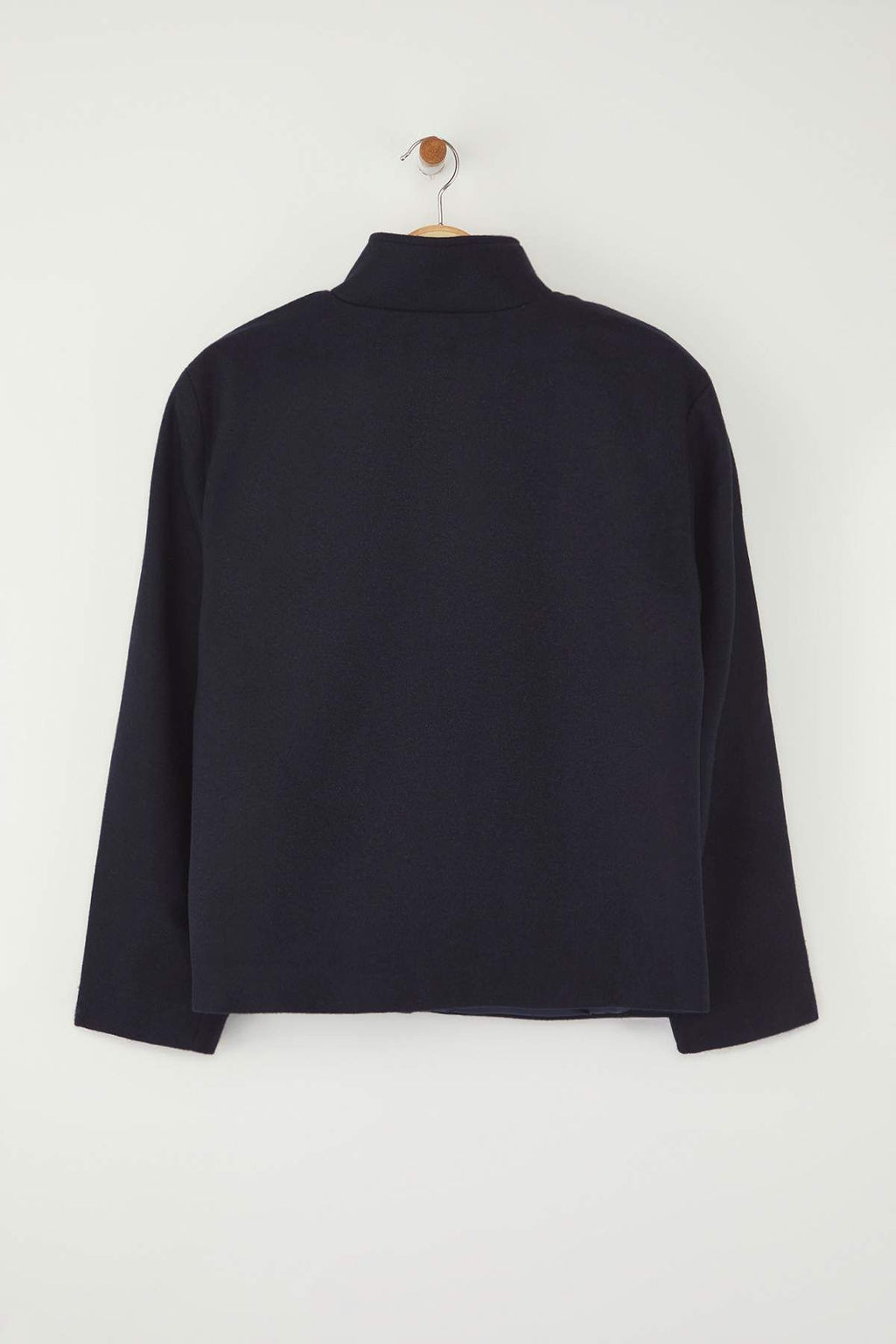 Lacivert Oversize Kal?p Kase Bomber Ince Ceket Mont TWOAW26MO00128 - Trendyolmilla фото 7