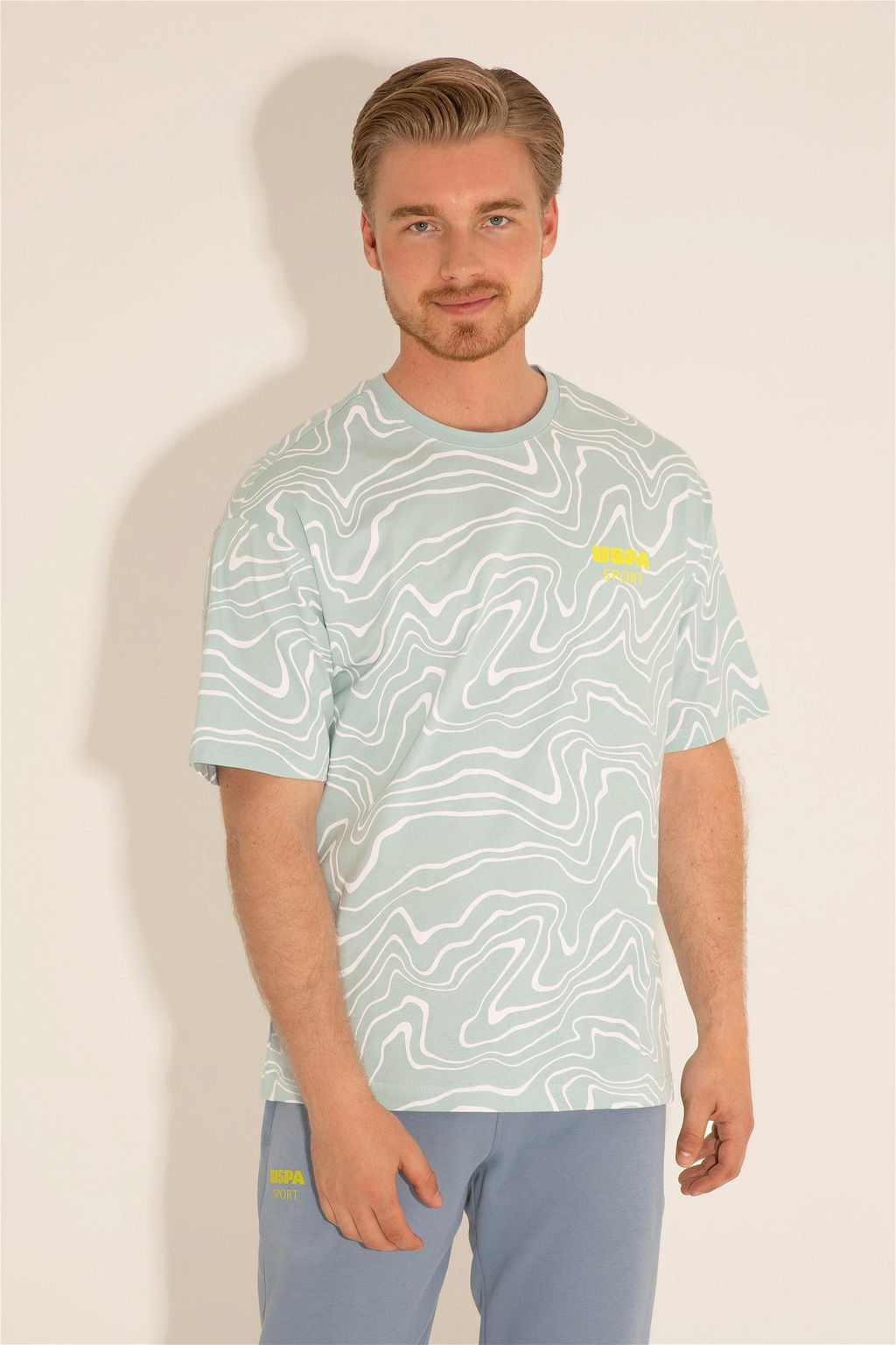 Мужская футболка водно-зеленого цвета - U.s. polo assn фото 9