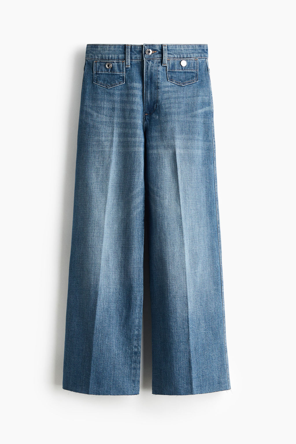 Wide High Waist Ankle Jeans - H&m фото 2