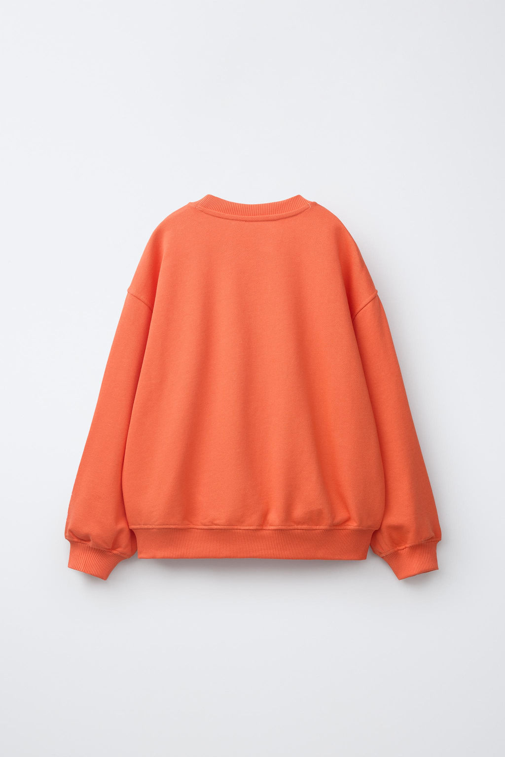 SUDADERA TEXTO BORDADO / Coral rojo - Zara фото 3