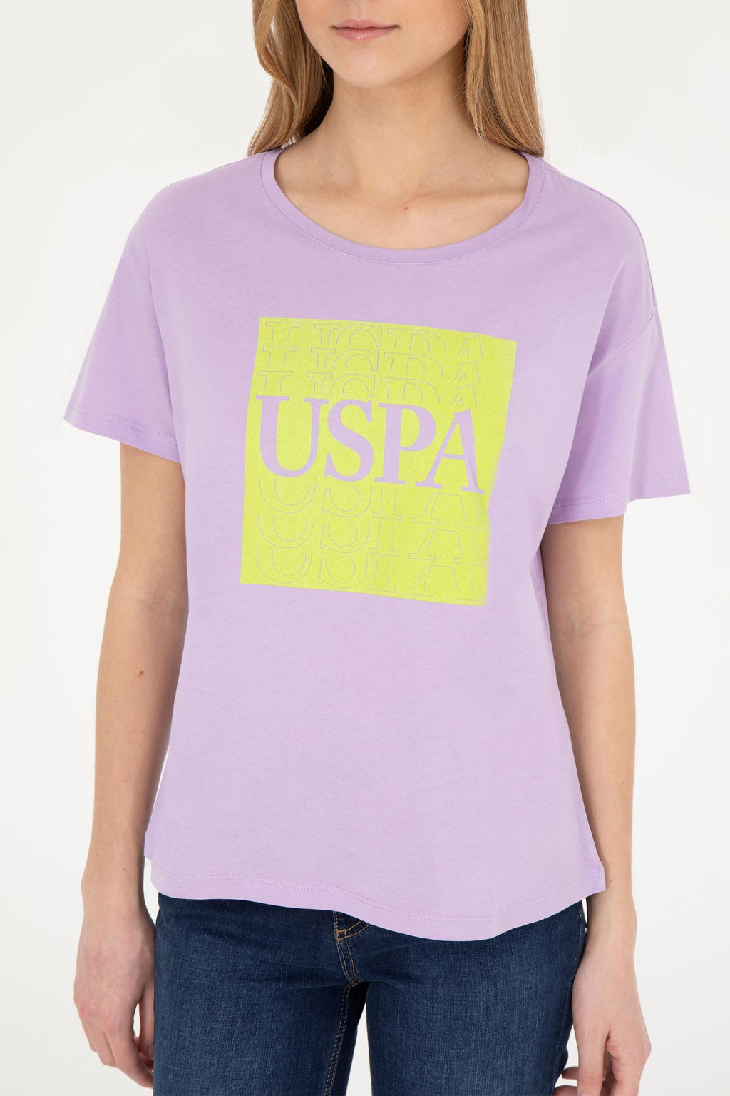 Женская сиреневая футболка - U.s. polo assn фото 13