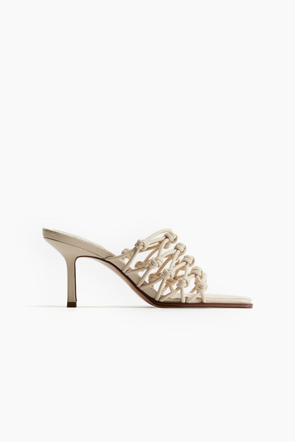 Sandalias de tacon con nudos decorativos - H&m фото 2
