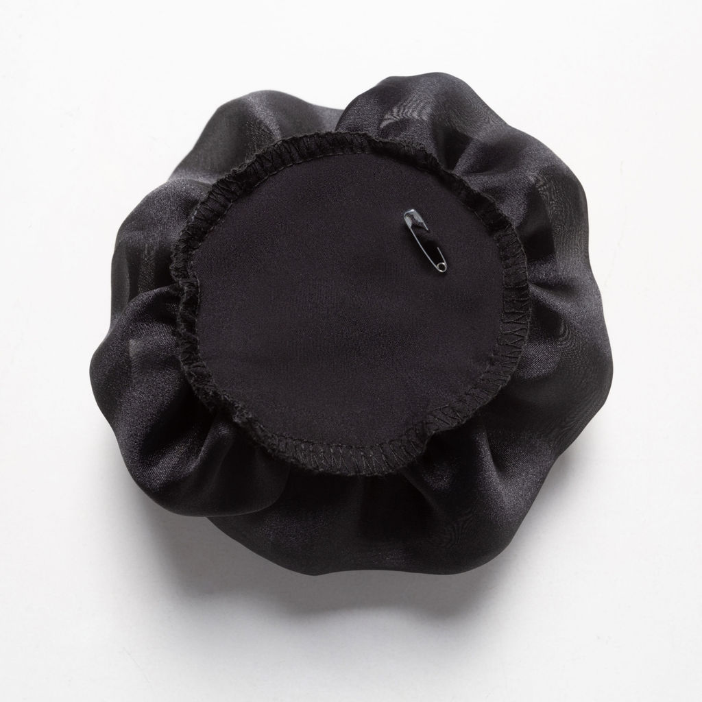 Брошь из органзы, Полуночная роза - Charutti фото 17