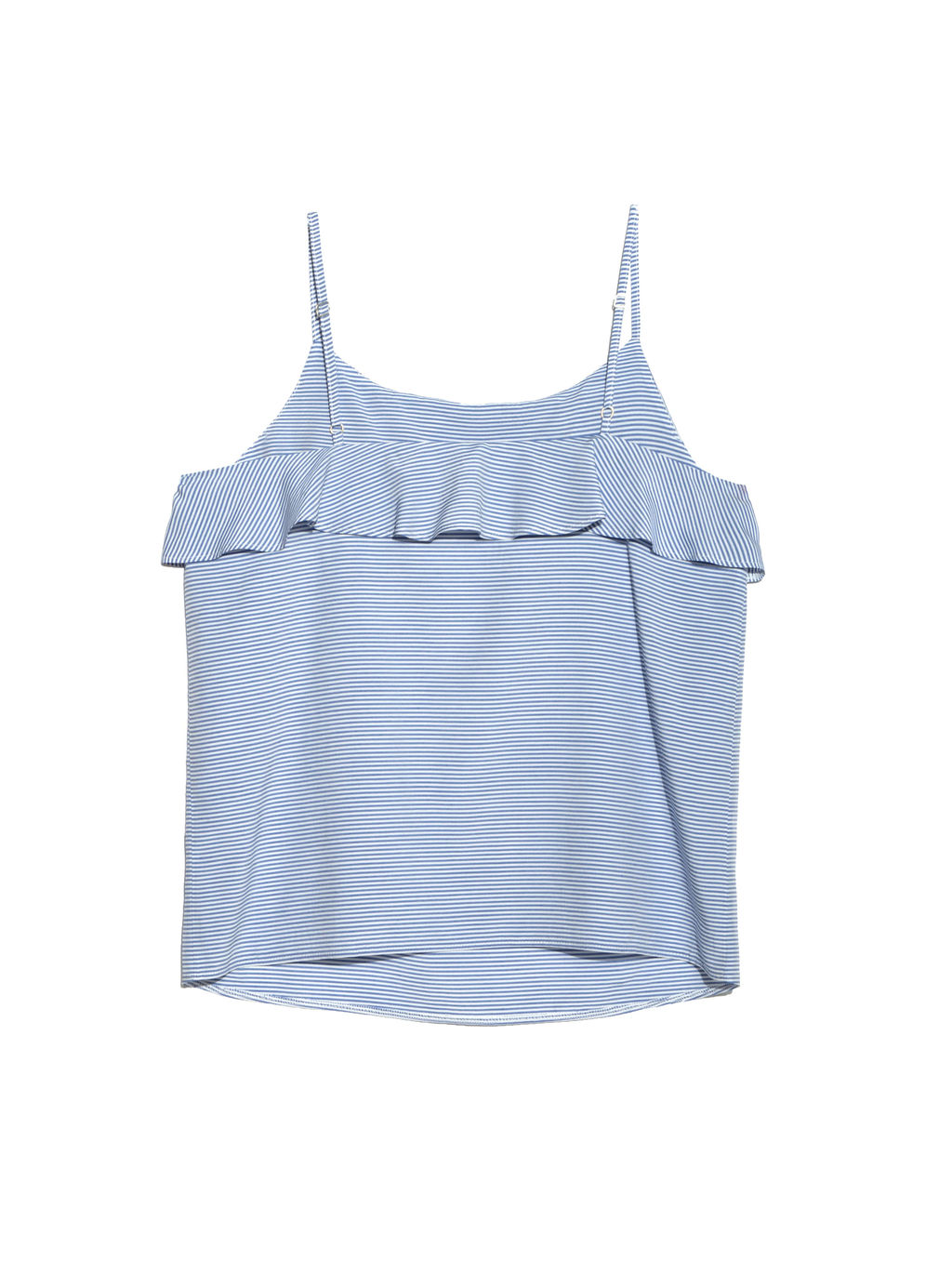 CONTE Стильный топ на тонких бретелях LBL 910 white-blue - Conte elegant фото 5