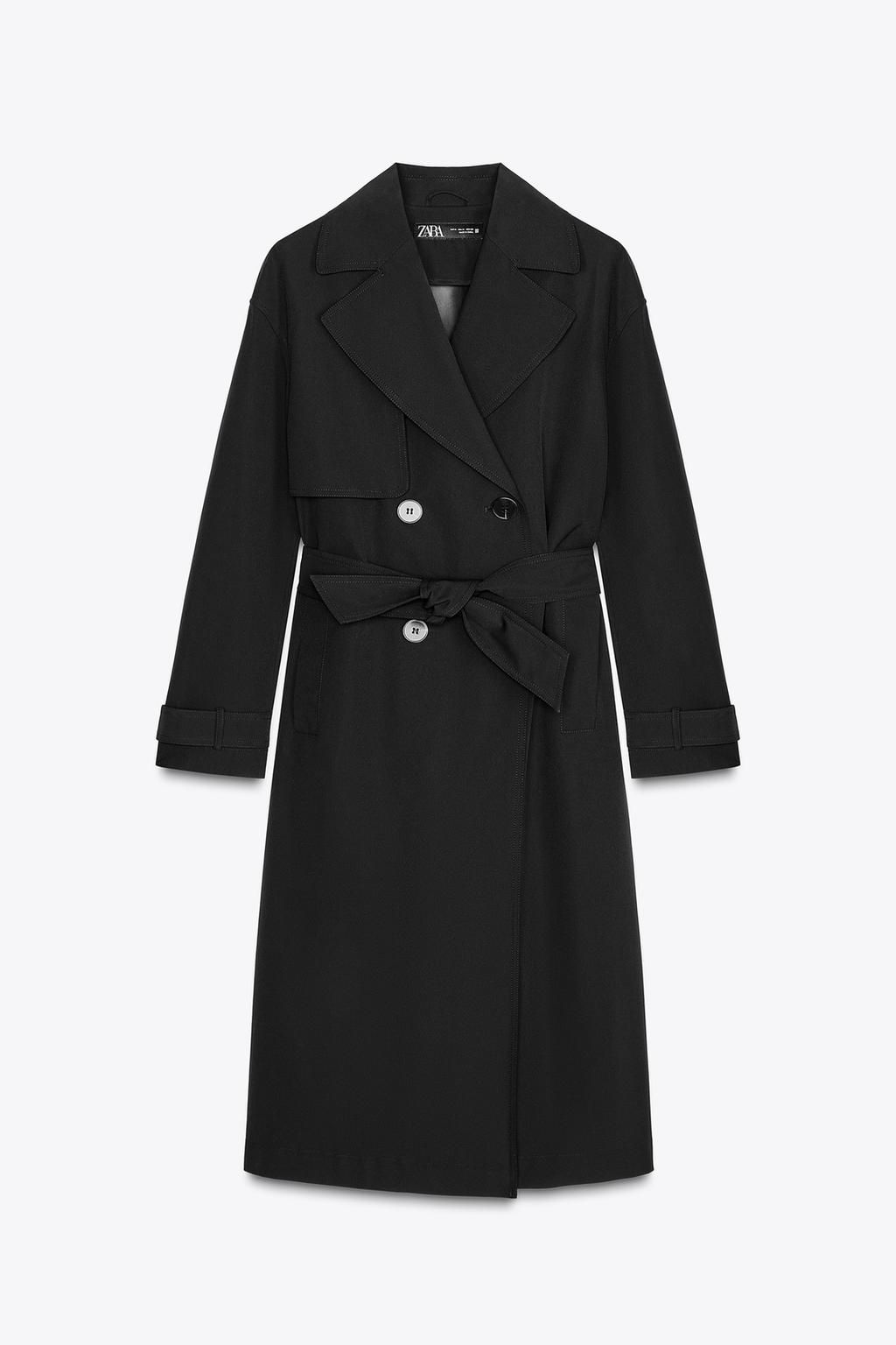 WATER-REPELLENT TRENCH COAT WITH BELT - Zara фото 6