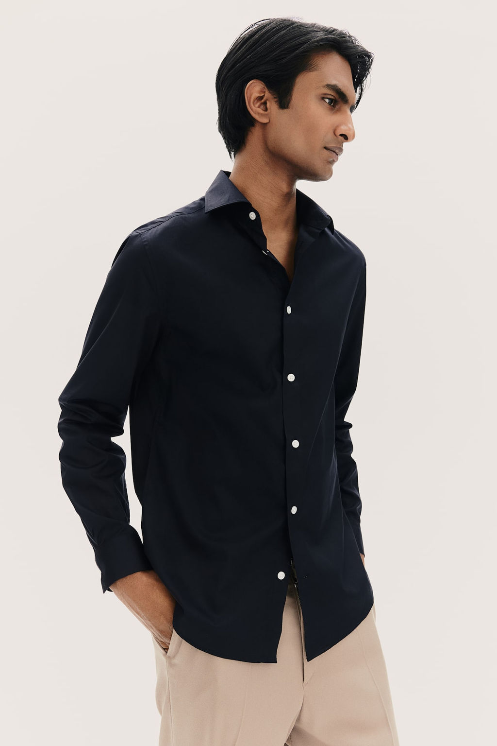 Camisa de facil planchado Slim Fit - H&m фото 5