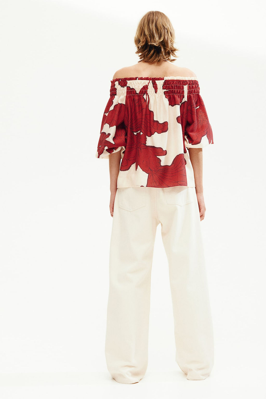 Blusa off-the-shoulder - H&m фото 3