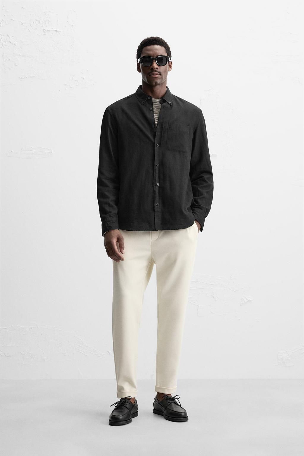 EASY CARE JOGGER WAIST TROUSERS - Zara фото 39