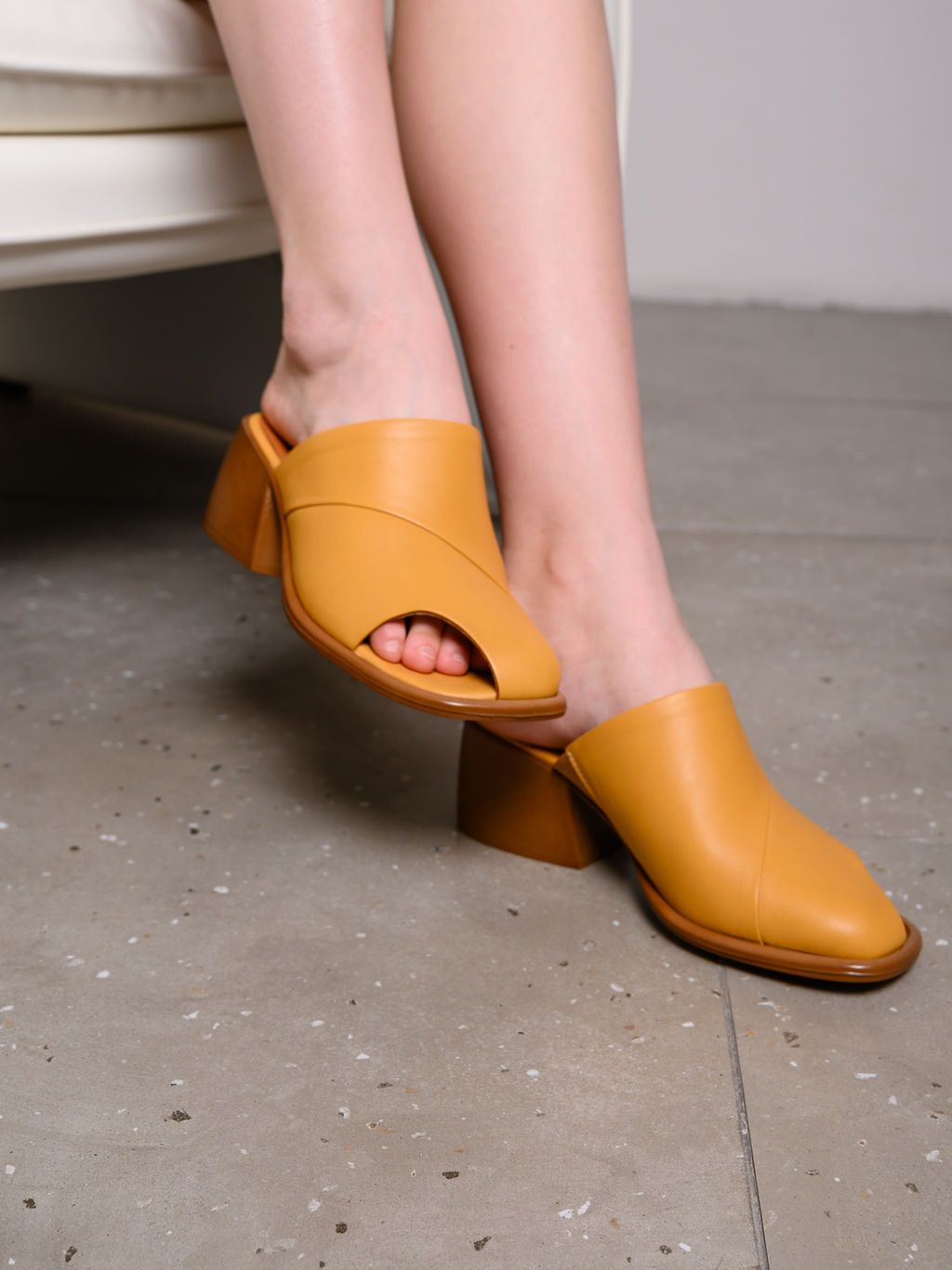 Сабо 5300.23663be.Тыква лион+коричневый