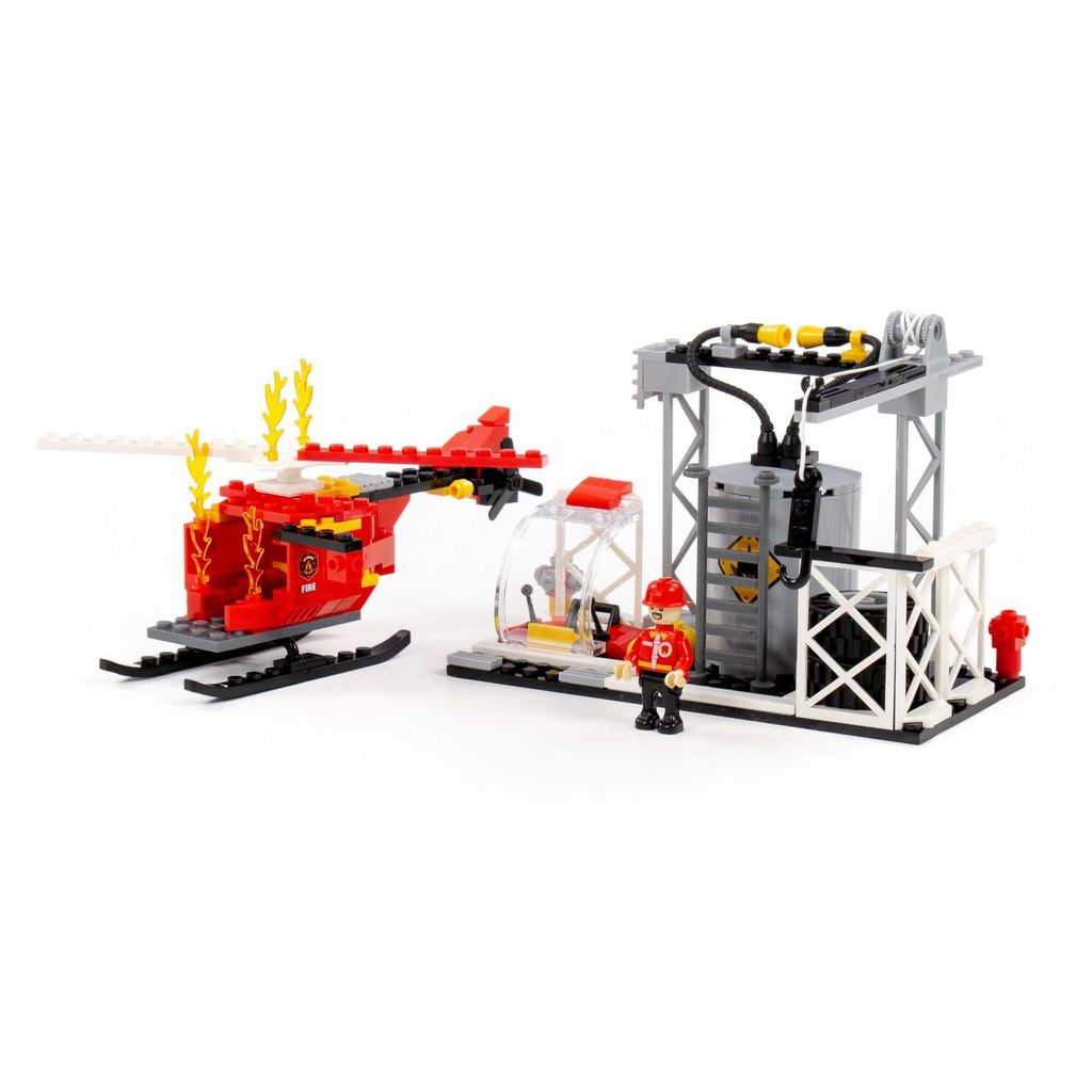 Конструктор Классик Город. Пожарная часть-1.4 (164 элемента) (в коробке) - Полесье фото 4