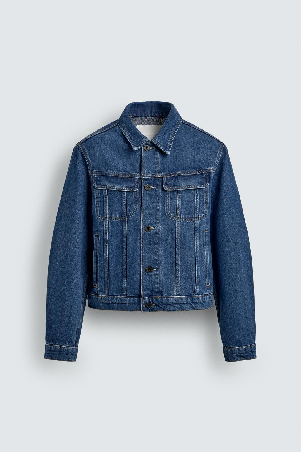 CAZADORA DENIM RELAXED FIT / Azul - Zara фото 8