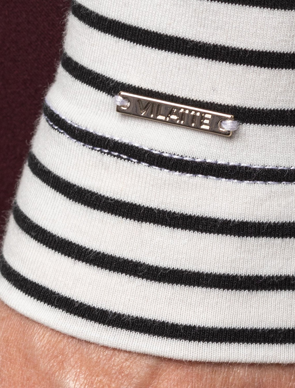 VILATTE / Джемпер из премиального хлопка с эластаном  фото 4