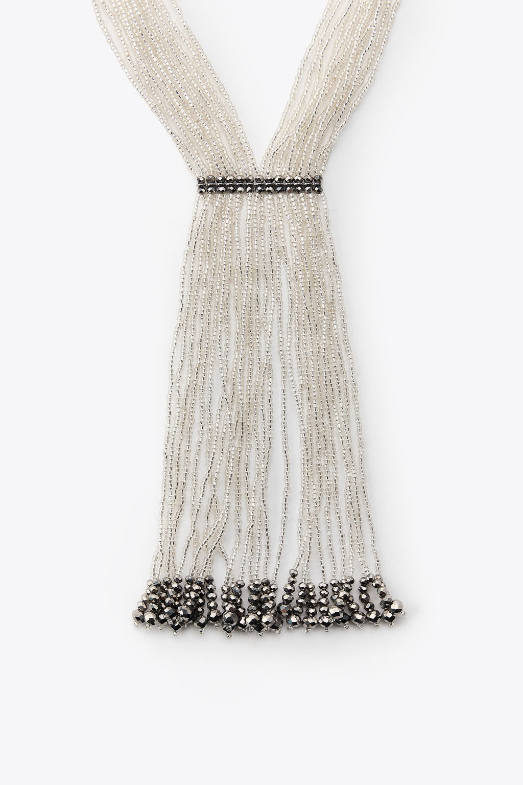 BEADED COMBINED TIE NECKLACE - Zara фото 4