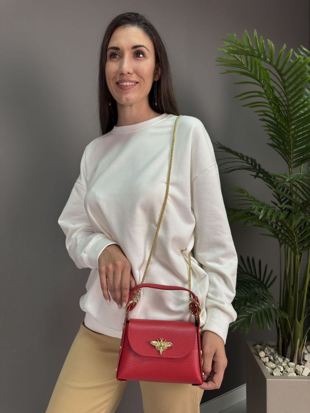 Сумка женская из телячьей кожи