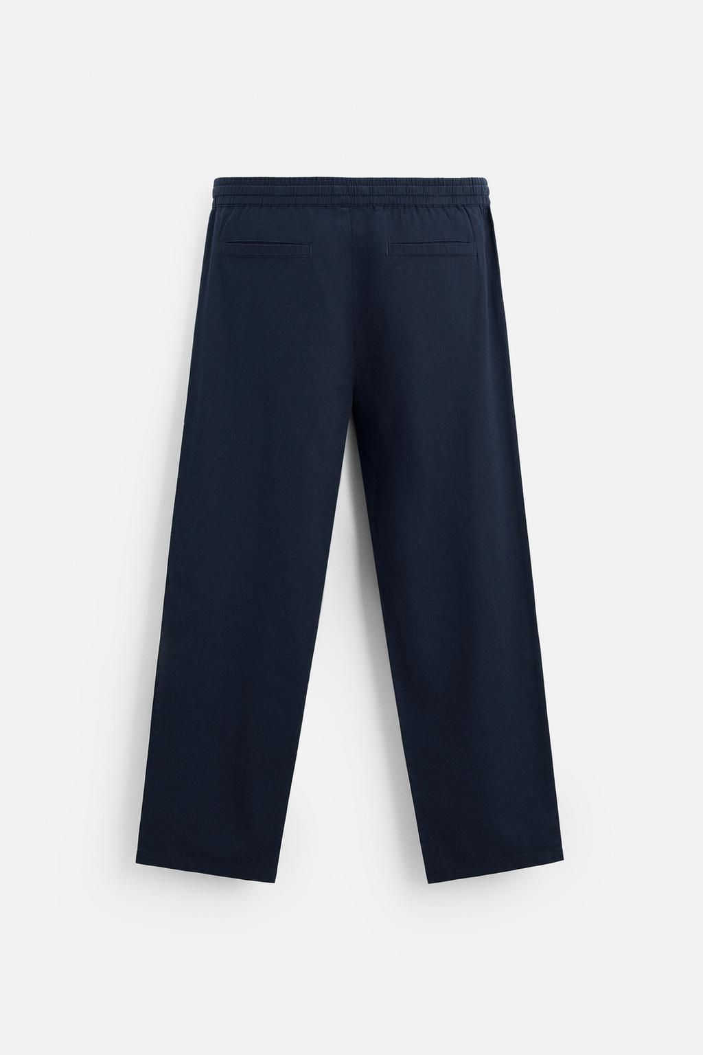 RELAXED FIT JOGGER WAIST TROUSERS - Zara фото 11