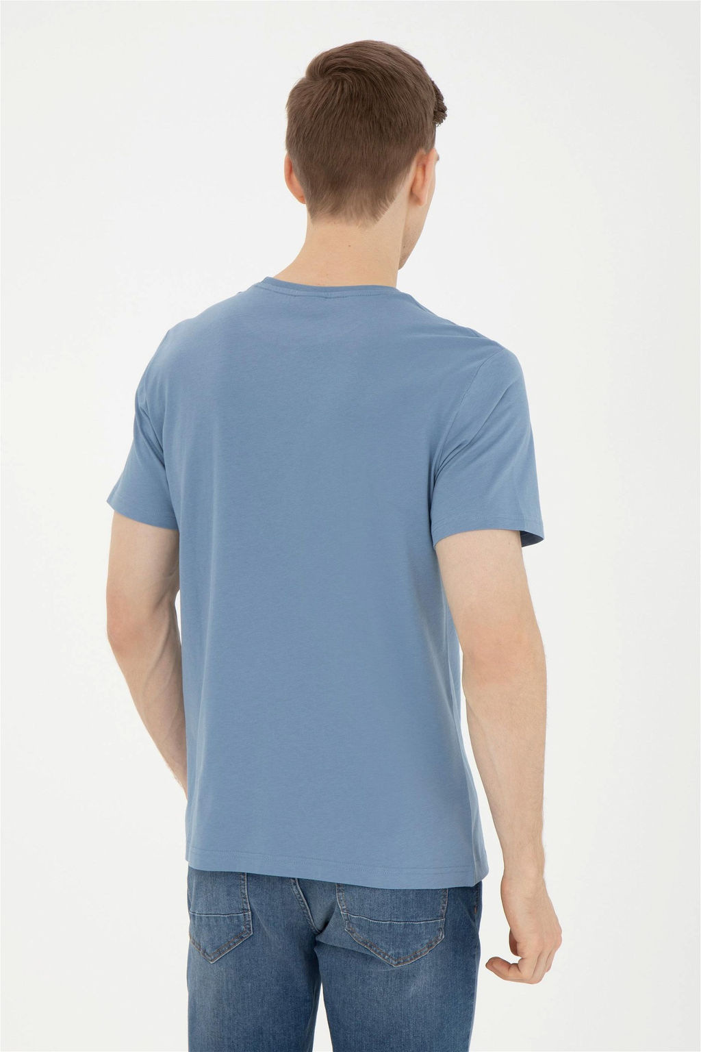 Мужская футболка цвета индиго - U.s. polo assn фото 5