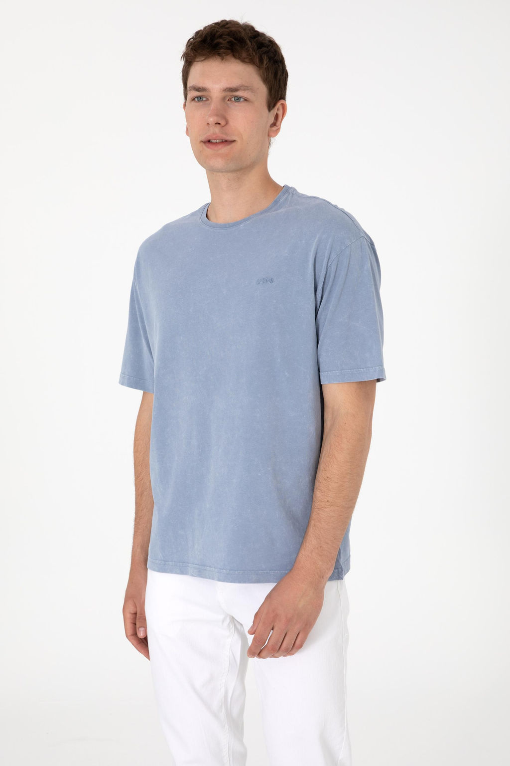 Erkek Comfort Fit Bisiklet Yaka Mavi Y_kamal_ Ti__rt Sepette S_rpriz _ndirim - U.s. polo assn фото 3