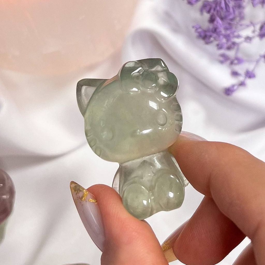 Фигурка резная "Hello Kitty" из Флюорита