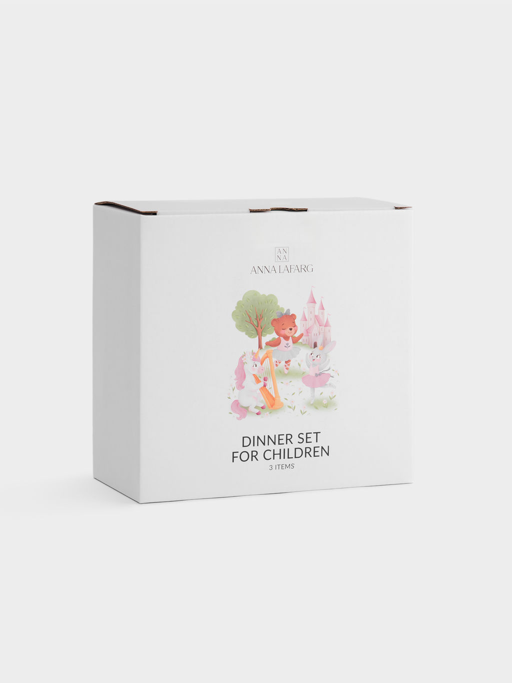 Набор посуды, детский, 1 перс, 3 пр, фарфор N, белый, Сказочные животные, Fabulous animals - Anna lafarg фото 10