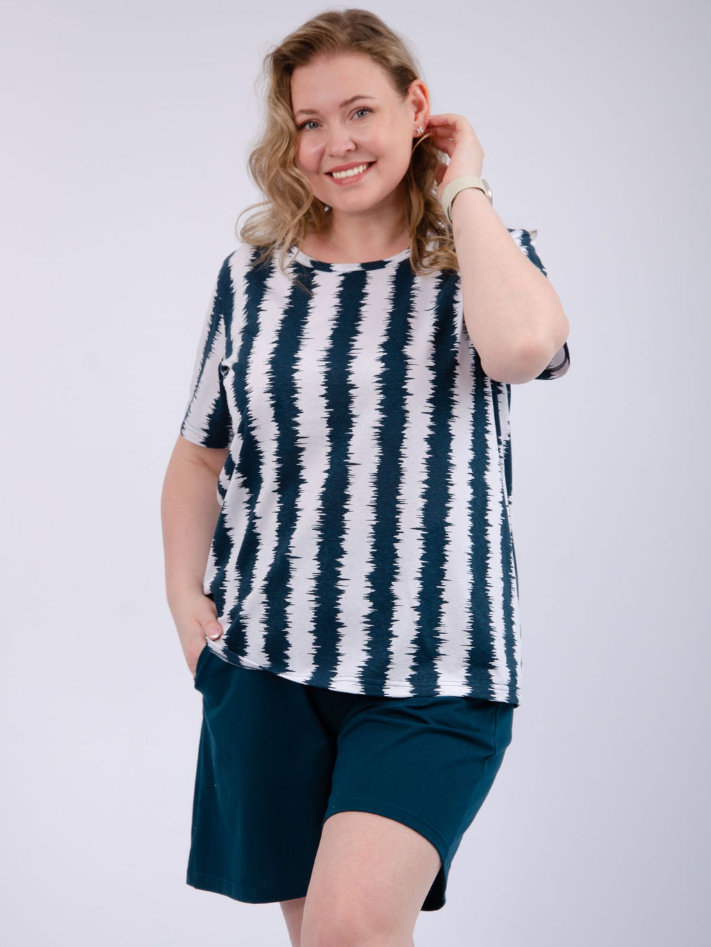 Костюм Николь 4 изумруд, трикотаж - Малина фото 2