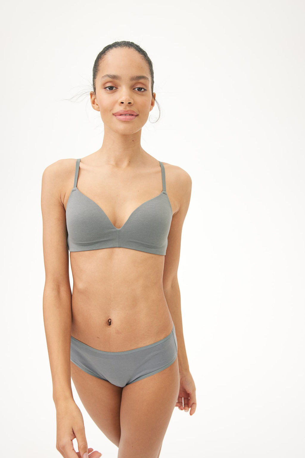 Pack de 2 sujetadores de algodon sin aros - H&m фото 2