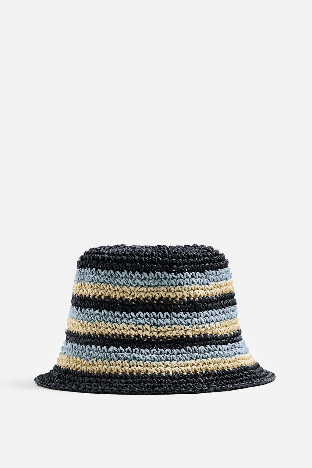 STRIPED CROCHET HAT - Zara фото 11