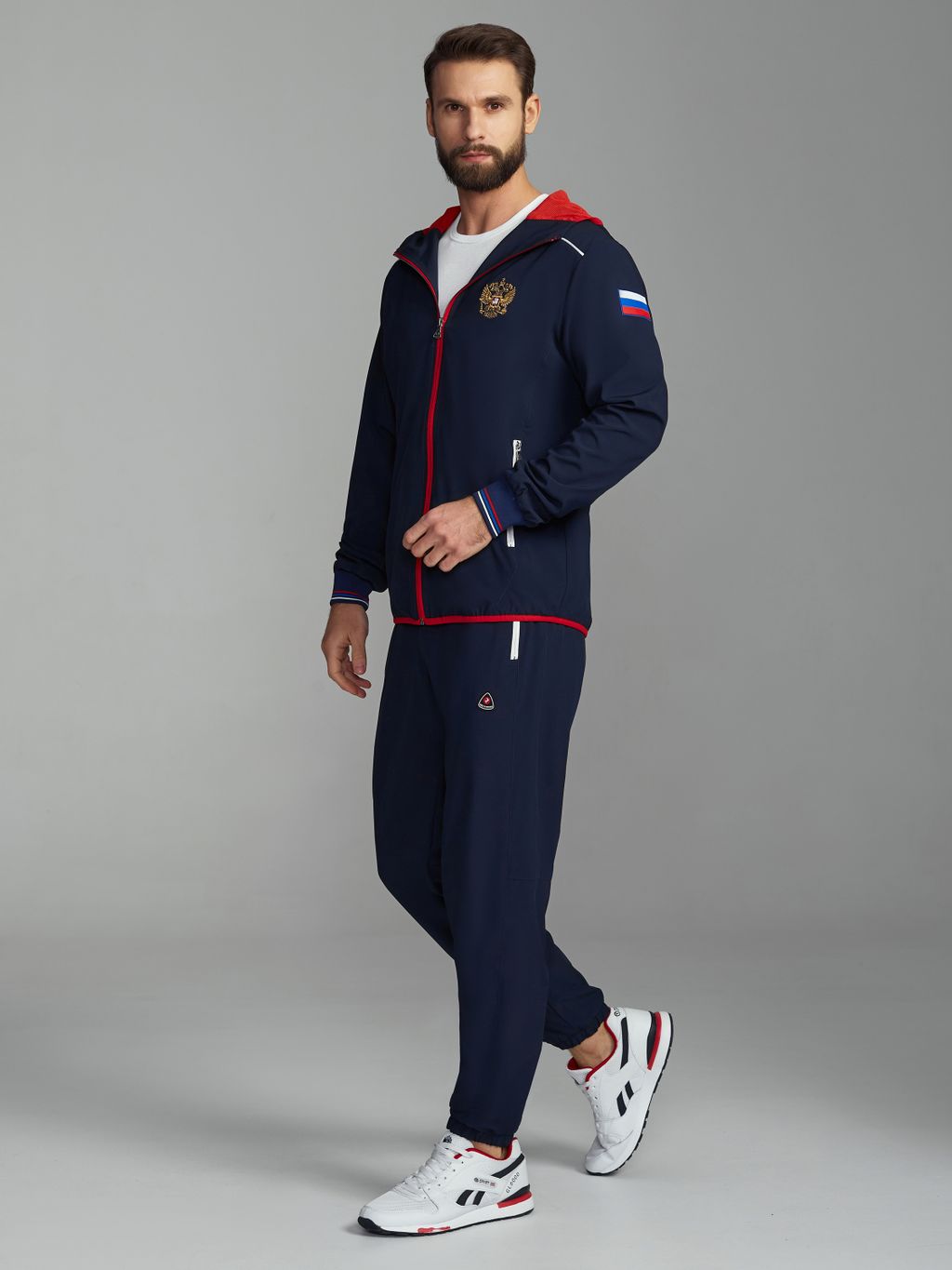 Спортивный костюм мужской RUSSIA 15M-RR-1375 RED-N-ROCKS