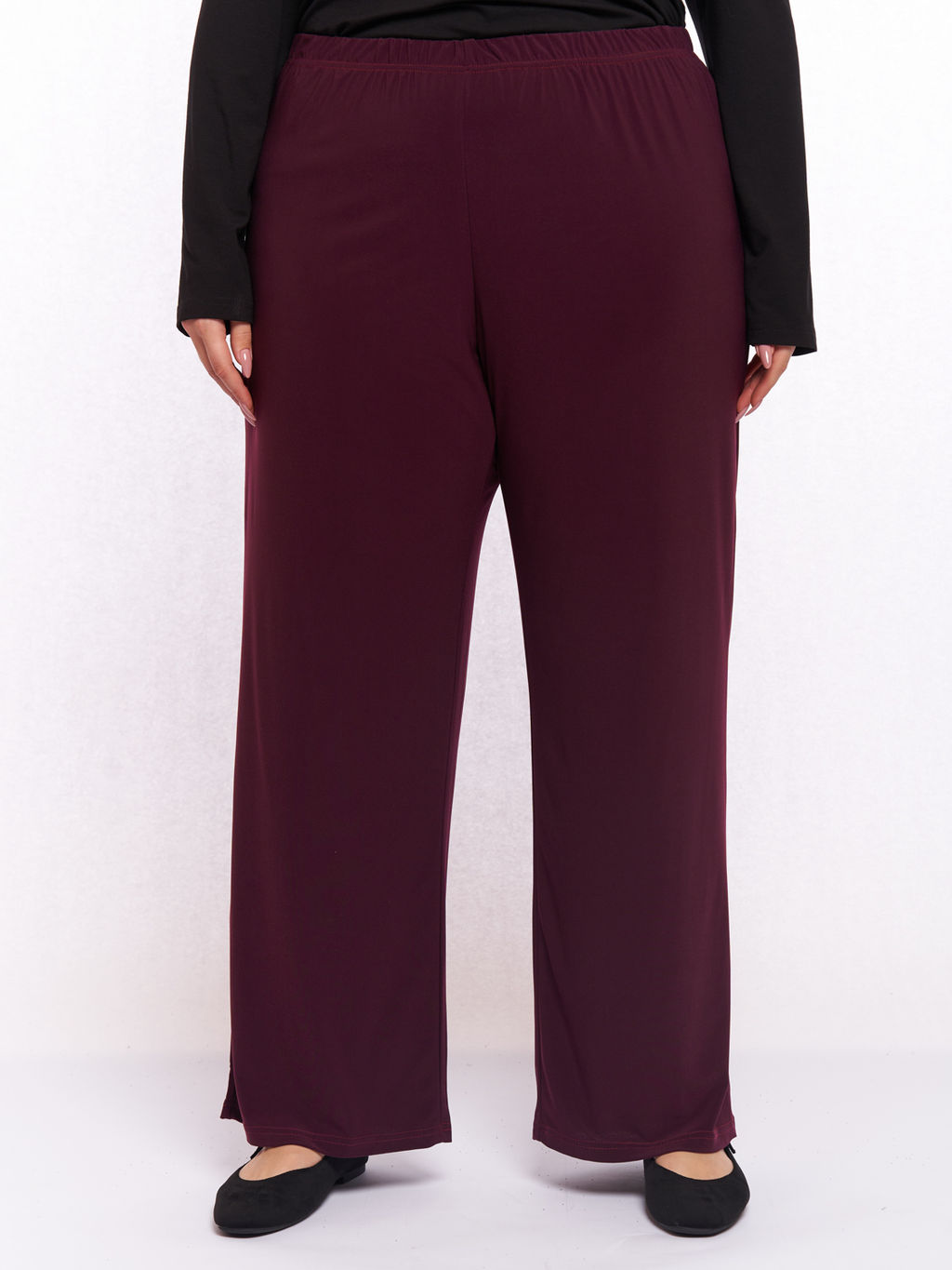 Брюки из холодного трикотажа TBB12007PUR39