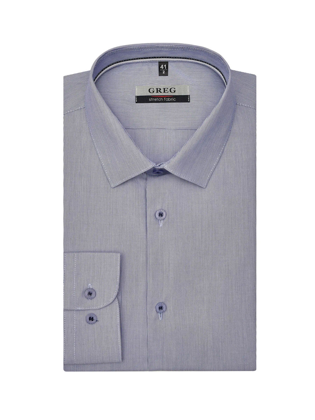Сорочка мужская длинный рукав GREG 213/237/0205/ZN/1p STRETCH  фото 6