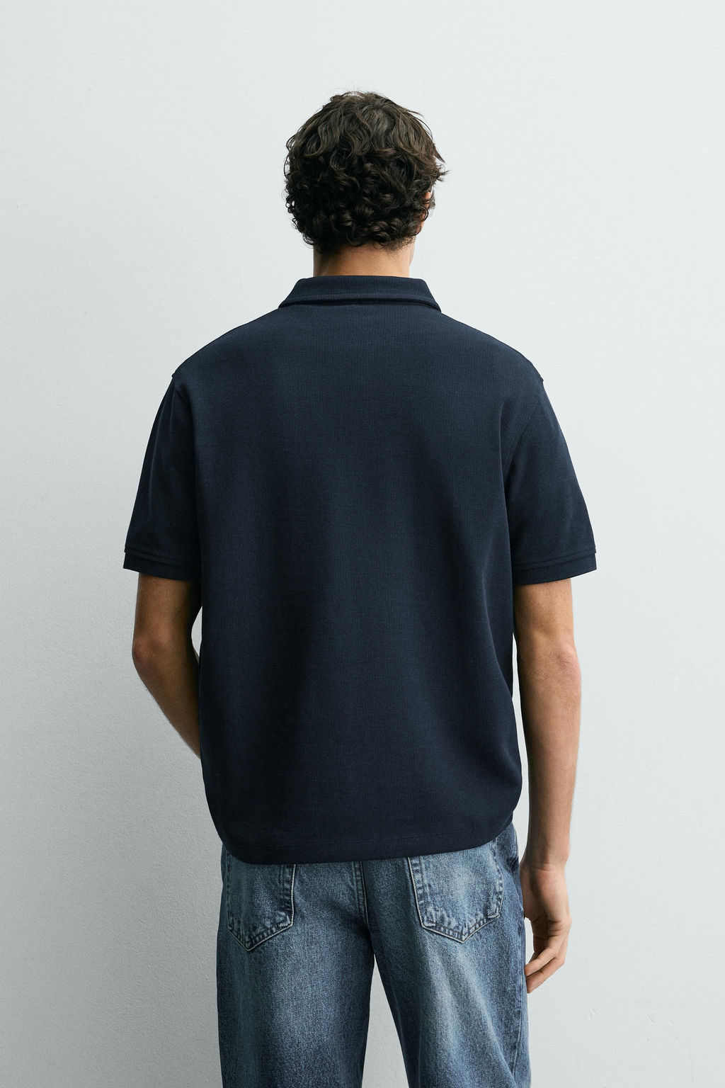 POLO REGULAR FIT ESTRUCTURA / Marino - Zara фото 3