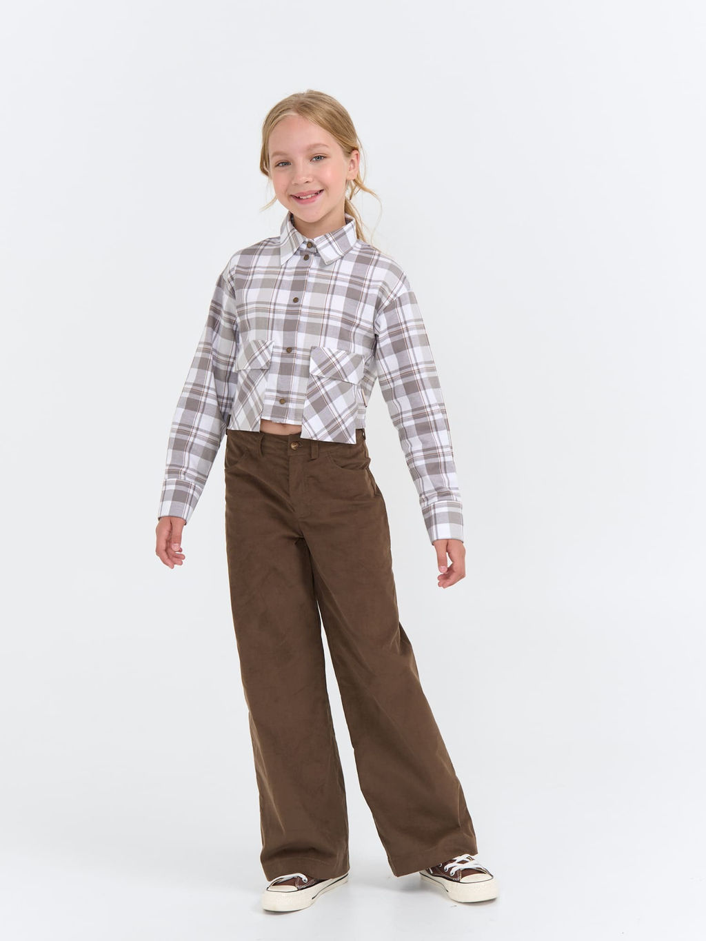 Рубашка фланелевая укороченная Дымка 7+ - Bungly фото 6
