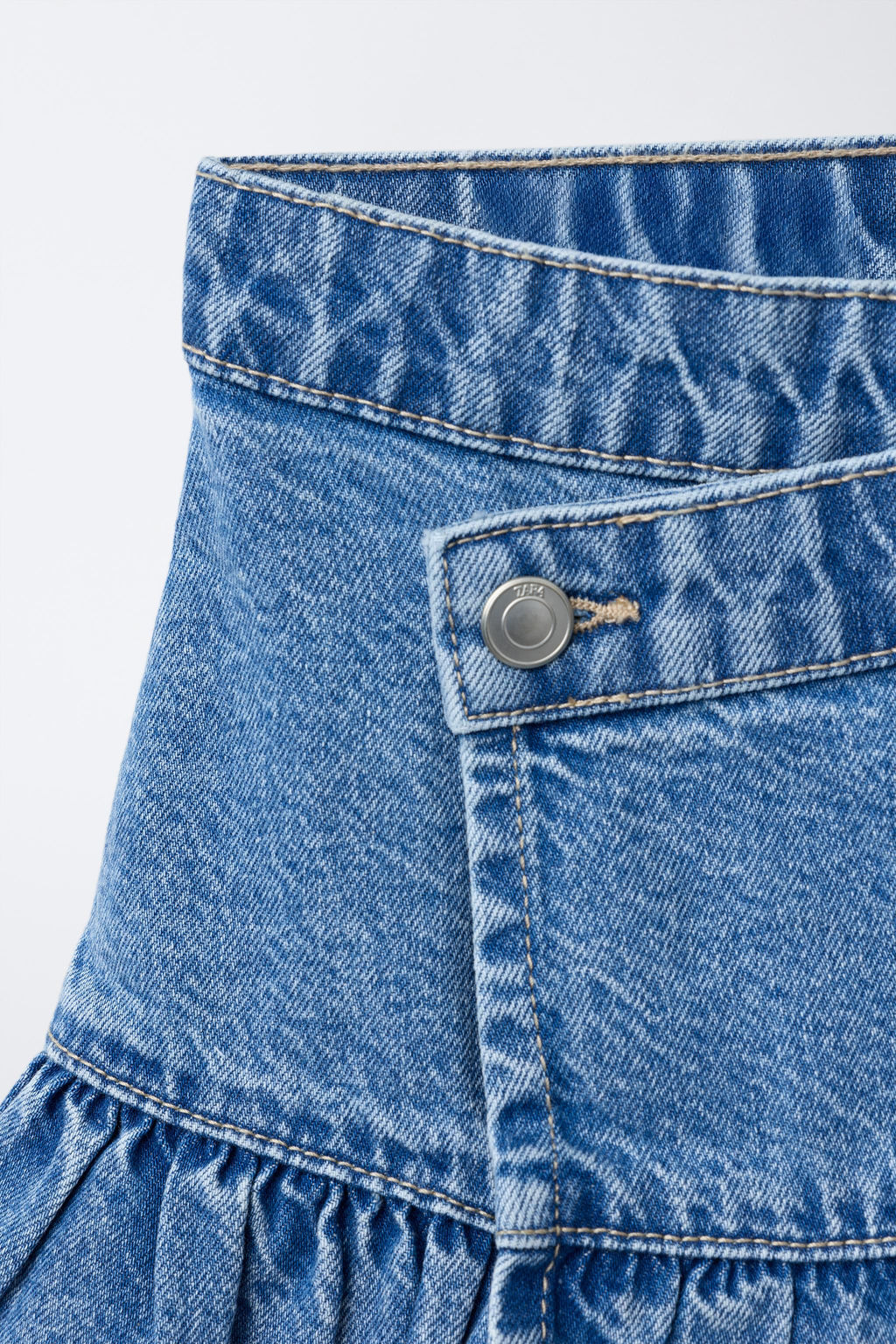 FALDA PAREO DENIM / Azul - Zara фото 3